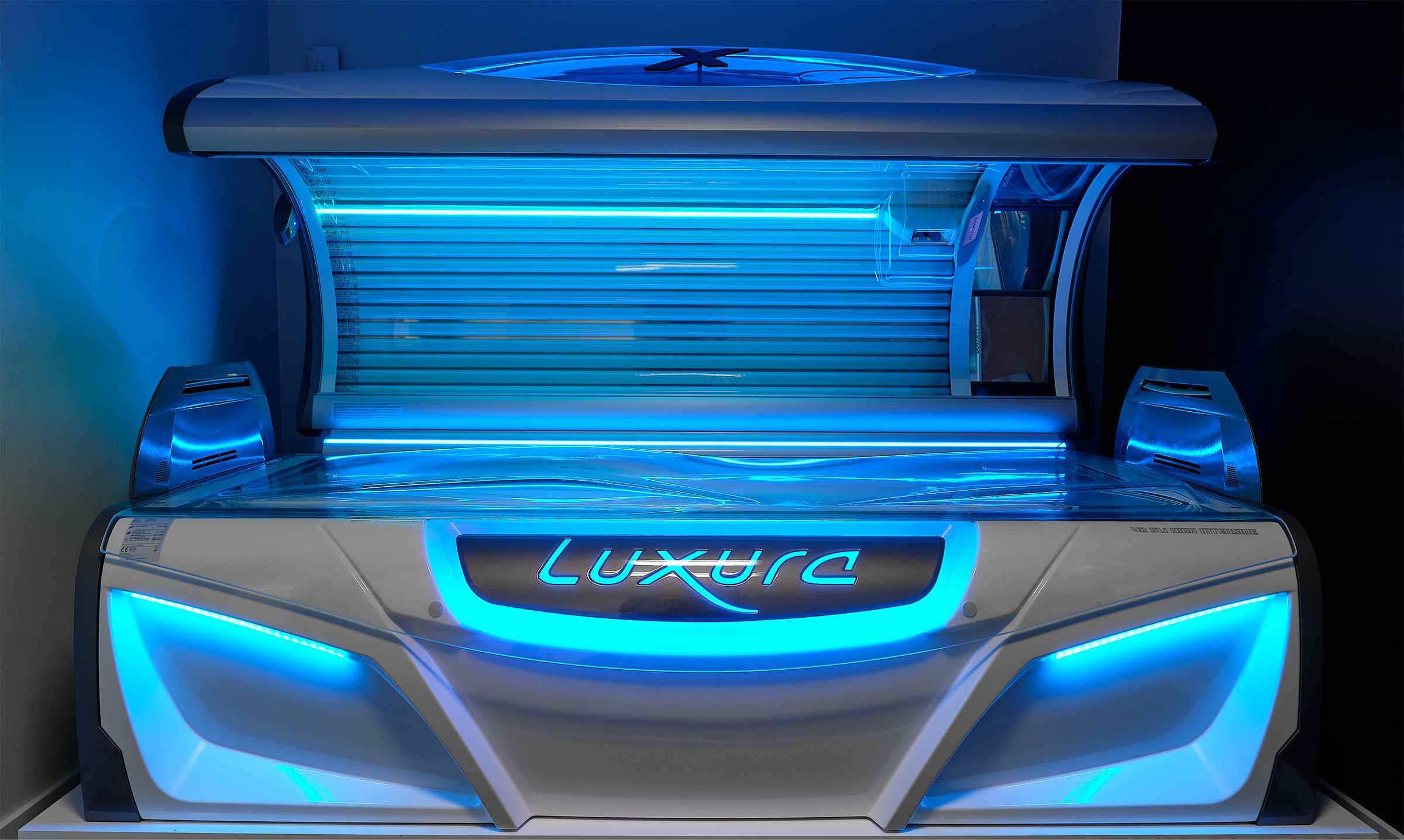 Solárium — interiér a lůžko